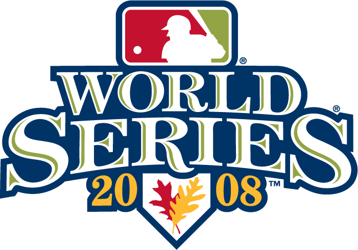 MLB World Series 2008 Wordmark Logo iron on transfers for T-shirts